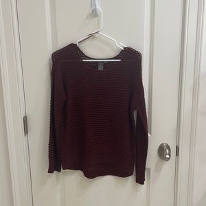burgundy Quinn sweater